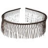 Hero Headband with Comb Brown Width 35mm Metal A49