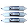 3 Pack of 6 Month Universal Inline Undersink Water Filter