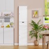 Iwell Iwell Tall Bathroom Storage Cabinet, Bathroom Cabinet with 2