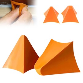 That Silicone Tool, Caulking Tool, Caulk Remover Tool, Orange Silicone Seam Tool Kit(3/6/10/16mm), Effective Grout Spreader for Kitchen, Bathroom, Window (4size)