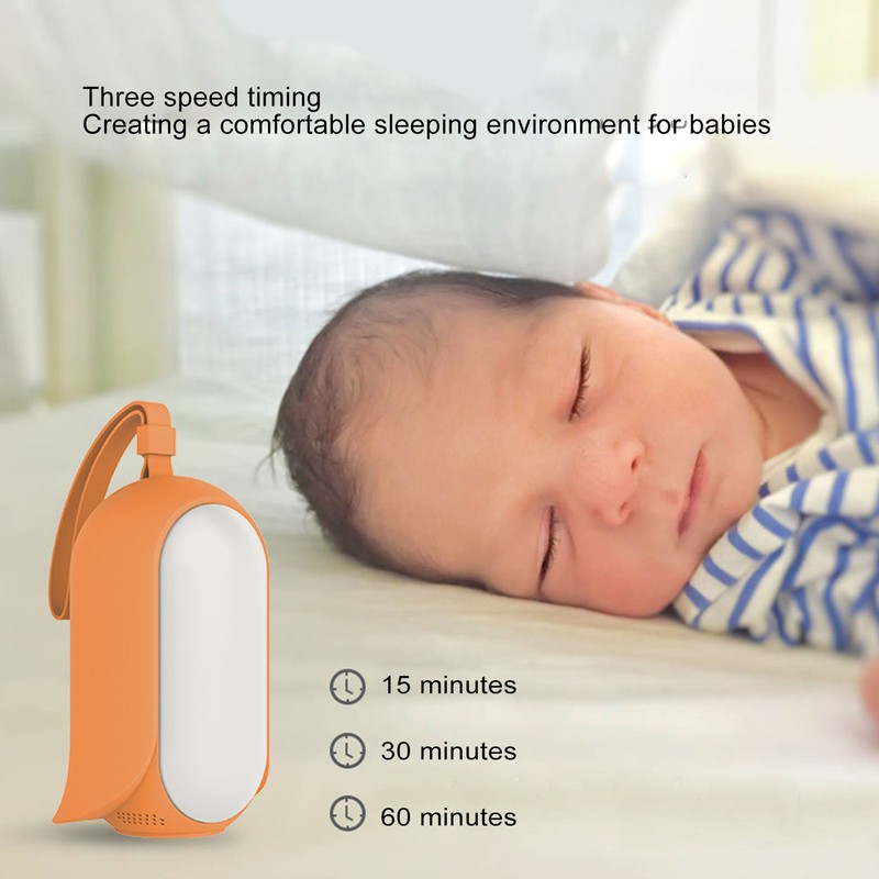Baby Soother Sound Light Machine Voice Control Eye Caring Warm