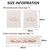 TYXHXTF 3 Pack Bread Bags, Plastic Lined Bread Storage Bags