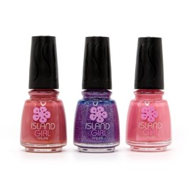Island Girl® Hawaii 3 Pack Nail Color Set: Pink/Purple