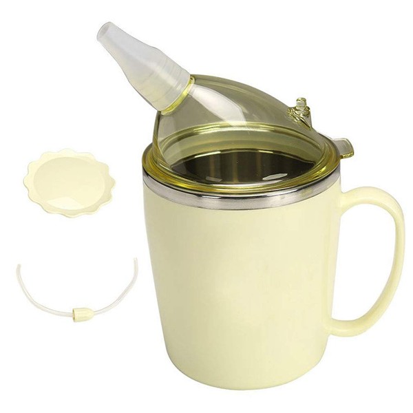 KIKIGOAL Convalescent Feeding Cup, Drinking Cup with Straw for Disabled Patient Maternity Drink Water Porridge Soup, Drinking Aids