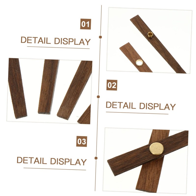 WHAMVOX 5 Sets DIY Clock Hands Wooden Clock Pointer Repair