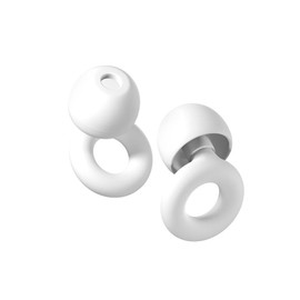 GLAMWAYS Ear Plugs for Sleeping Reusable Noise-Reducing Earplugs For Sleep, Deep Focus, Travel, Noise Sensitivity Custom Fit with XS/S/M/L (White, Medium) (white, One Size)