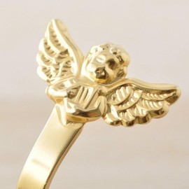 高桑 Metal Angel Rotating Tea Strainer Silver