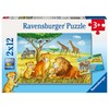 Ravensburger 76062 "Elephant, Lion And Co. Puzzle (2 x 12-Piece)