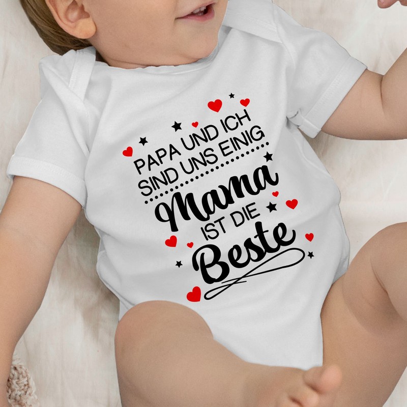 Shirtracer - Baby Bodysuit Boy Girl - Papa und ich