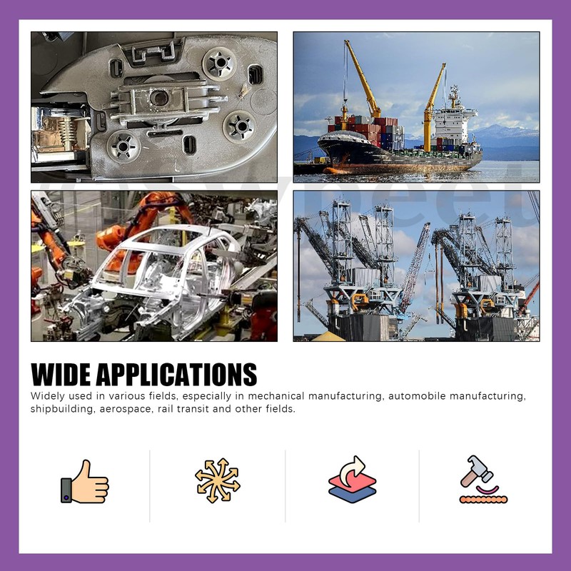 Swpeet 105Pcs 5 Sizes M6 M8 M10 M12 M14 304