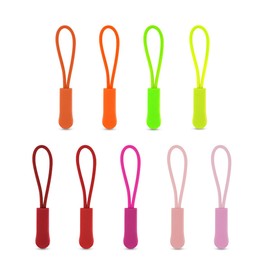 36 Pack Zipper Pulls Replacement Zipper Pull Cord Extender for Backpacks Purses Handbags Luggage Jackets Clothes Zipper Tab Tags Cord Extension Fixer Suitable for Suitcases Wallets (Assorted Colors)