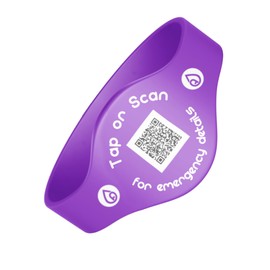 Tinytags® Child Safety ID Wristband | Reusable, Waterproof & Comfortable for Kids | Peace of Mind at Home & Abroad (Medium - 18cm)