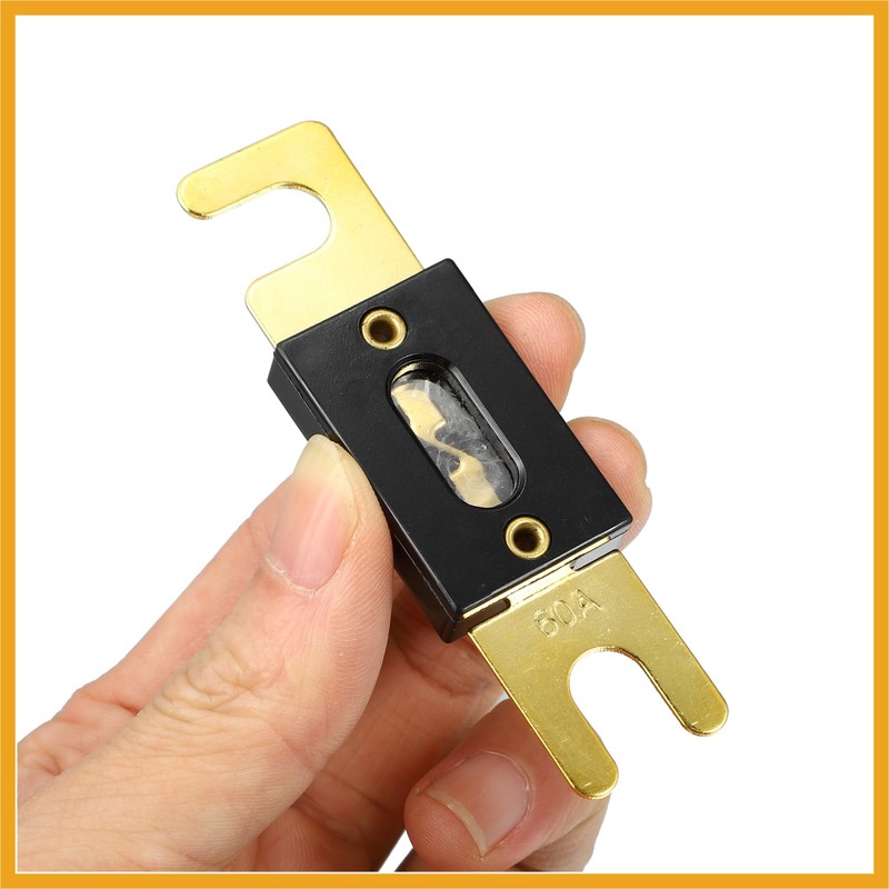 Partuto 2pcs Fuse Replacement 60A ANL Fuses Car Audio Fuse