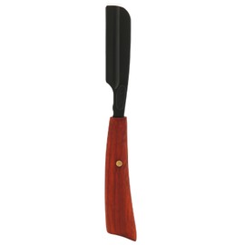 Straight Handle Razor Zinc Alloy Japanese Straight Edge Barber Razor for Shaving Hair EyebrowsS53-6 Black