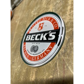 Beck's Medallion Badge 3" Beer Tap Faucet Tower SB1054-C6