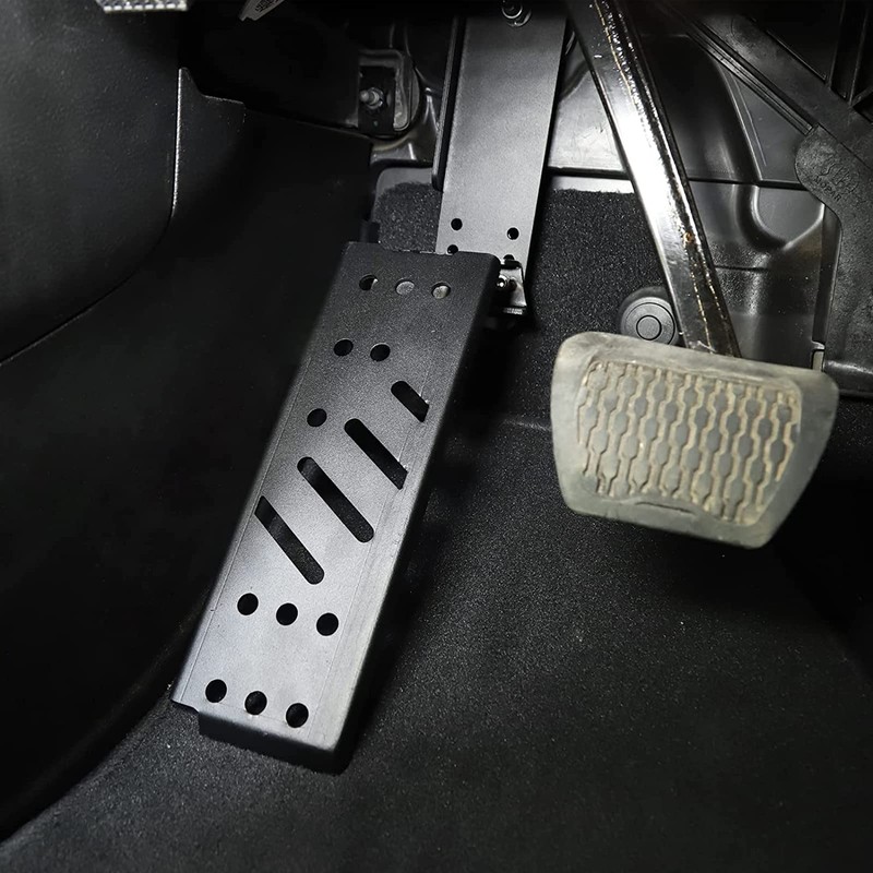 RT-TCZ Dead Pedal Brake Shoes Solid Steel Left Side Foot