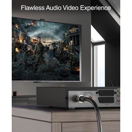 BlueRigger RG6 Coaxial Cable, 75FT (Weatherproof Rubber Boot, Direct Burial, in-Wall CL3 Rated, 75 Ohm, Indoor Outdoor) - Digital Coax Cord for HDTV, CATV, TV Antenna, Satellite, Broadband Internet