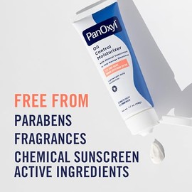 PanOxyl AM Oil Control Moisturizer, NEW Sheer Formula, Absorbs Excess Oil and Reduces Shine, with Mineral Sunscreen for Acne Prone and Oily Skin, Sheer for All Skin Tones - 1.7 oz