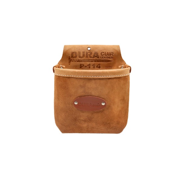 Duracuir Leather Small Pocket With Triangle Square and Phone Storage