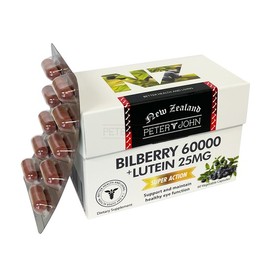 Peter & John Bilberry 60000 + Lutein 25mg 60 Capsules / 피터앤존 빌베리 60000 + 루테인 25mg 60캡슐