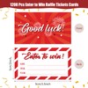 600 Pcs Red Enter to Win Raffle Tickets Cards 3.5