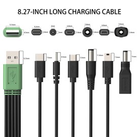 BOEEA USB Ladegerät Ladekabel für Hundehalsband, 6-in-1 Netzadapter für Trainingshalsband, Hundetrainingshalsband und Fernbedienung Ersatz Ladegerät