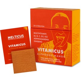 Multivitamin Complex Lozenges with Vitamin A, B, C, D3, K2, Ginseng & Ashwagandha – Vegan, Supports Immune System & Bones, A-Z Vitamin Complex