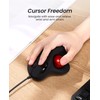 Nulea M509 Trackball Mouse Wired, Ergonomic Design, Easy Thumb Control,