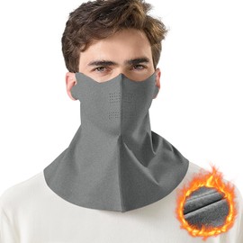 YUMISS Men's Face Cover, Neck Warmer, Cold Protection, Spontaneous Heat Retention Material, 3D Appearance, Thin and No Burden, Warm, Cold Protection, Winter, Windproof, Breathable, Non-stuffy,