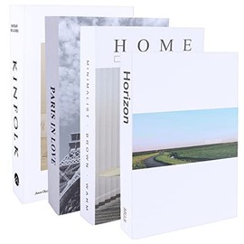 4 Libros Decorativos de Moda, Libros Decorativos para Decoración del Hogar, Moderno y Decorativolibro Falso Creativo, Libro Falso para El Hogar，Libros Decorativos de Imitación