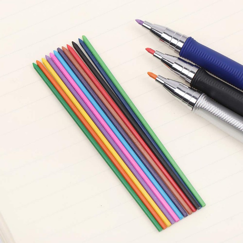 5pcs 2.0 mm Mechanical Pencil Lead Holder Set, 3pcs Automatic