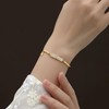 Stocking Stuffers Holiday Outfits for Women 2024 Gold Bamboo Bracelet