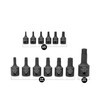 NEIKO 10282B 13 Piece Security Torx Socket Bit Set, 6