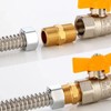 MiJunHD 2PCS Brass Straight Connector | BSP Male Thread G3/4≈25mm≈1inch