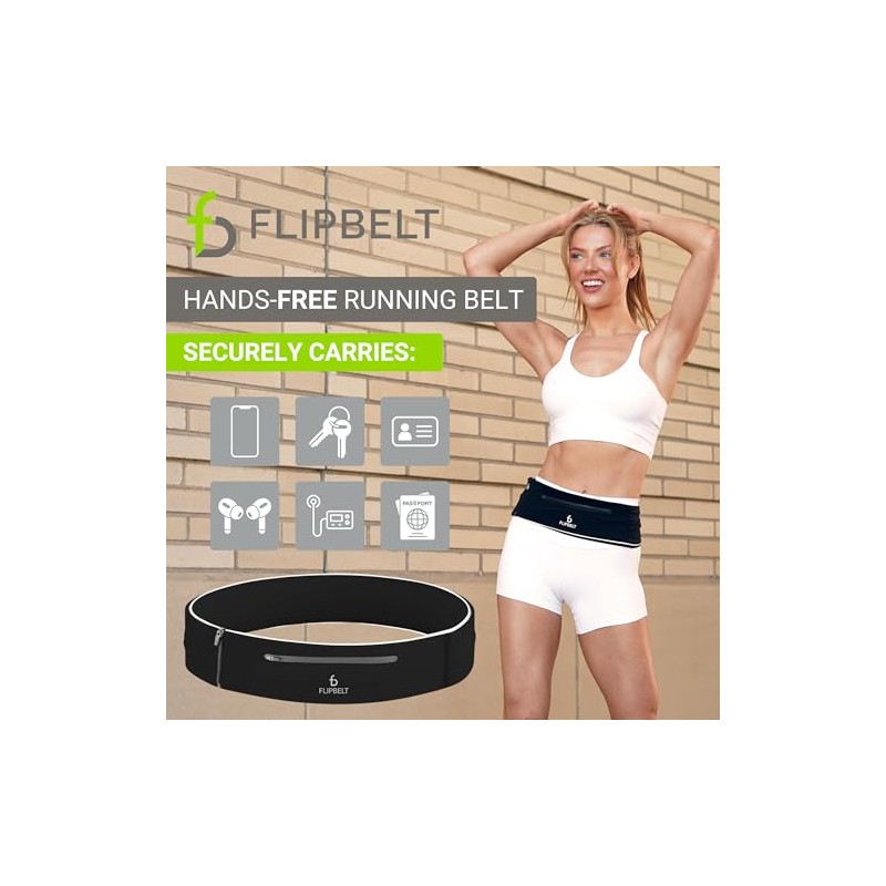 FlipBelt Elite - Cinturón de correr para teléfono y accesorios