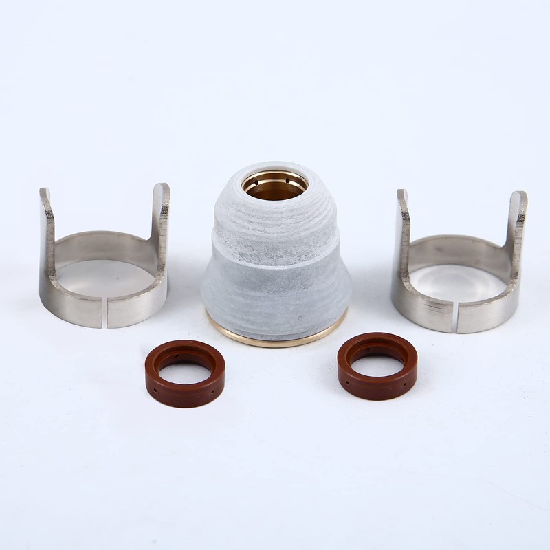 CZlewan 45pcs Electrode Shield Cap Flat Tip Stand Off Fit