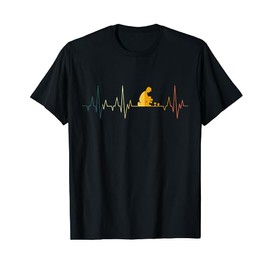 Mushroom Collector Heartbeat Retro Mushrooms Collecting ECG Sponge T-Shirt