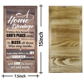 A House Blessing Decor Sign, Rustic Bless This Home Wall Décor, Bless This Home, God Bless Sign, God Bless This Home, Christian Décor, Christian Home Decor, Housewarming Gift, Christian Gift