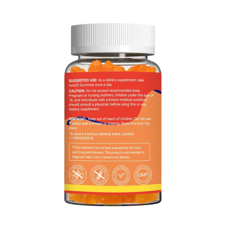 Omega 3 Gummies Supplement 1000mg, High Absorption DHA & EPA,