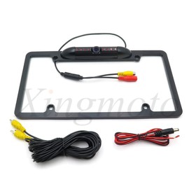 US License Plate Frame Mount Waterproof Night Vision Car Rear View Backup Camera