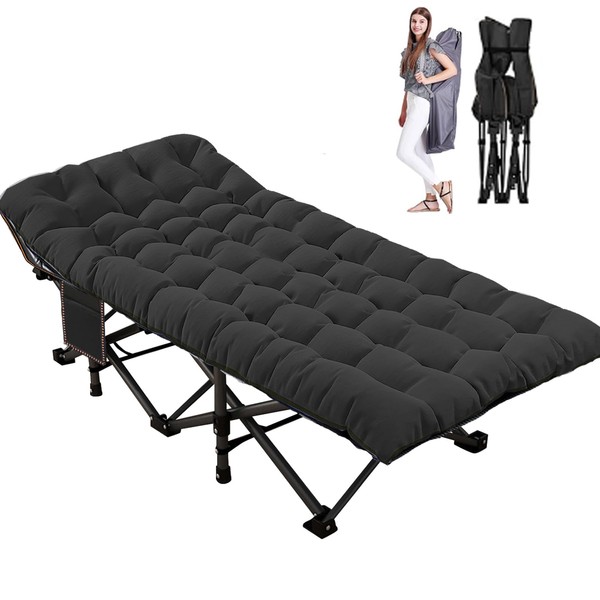 LILYPELLE Oversized XXL Folding Camping Cot, 78" L x 32"