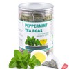 50 Peppermint Tea Bags, Herbal Mint Tea Bags, Traditional Dried