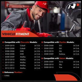 A-Premium - Inyectores de combustible 4 piezas compatibles con Pontiac G5, G6, Solstice y Chevy Malibu 2008-2012, Cobalt 2008-2010, HHR 2008 y Saturn Aura, Sky, Vue, 2.2L 2.4L, Reemplazar # 800-2021N