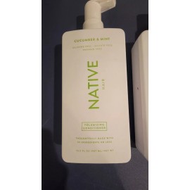 Native Hair cucumber + mint volumizing Shampoo + Conditioner  16.5 Oz Each