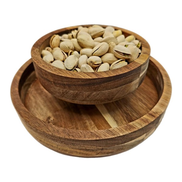 Simply Stated Company Pistachio Bowl with Shell Storage - Teak