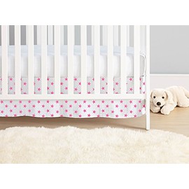 aden + anais Classic Crib Skirt, Fluro Pink