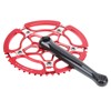 BCD130mm Bike Crankset Crank Arm Aluminium Alloy 47T Single Speed