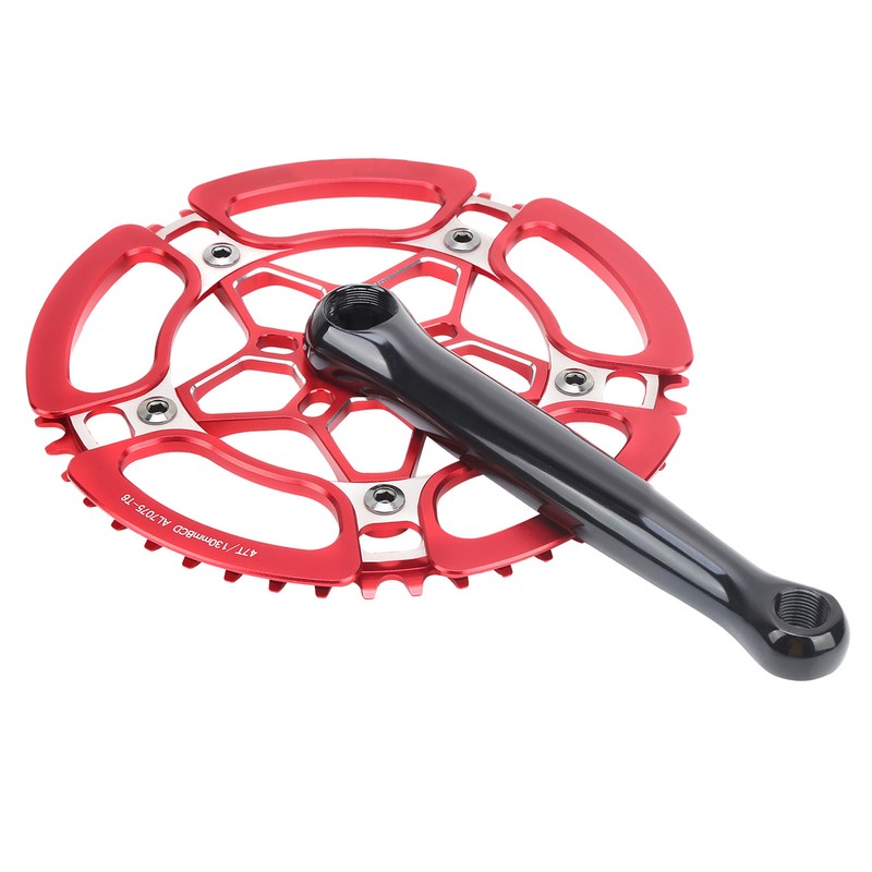 BCD130mm Bike Crankset Crank Arm Aluminium Alloy 47T Single Speed