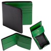 Men's Bifold Wallet, Box-Shaped Coin Purse, Bifold Men's Wallet, Genuine