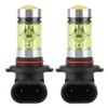2PC 9006 100W 4300K Yellow LED Headlight Bulbs Kit Fog